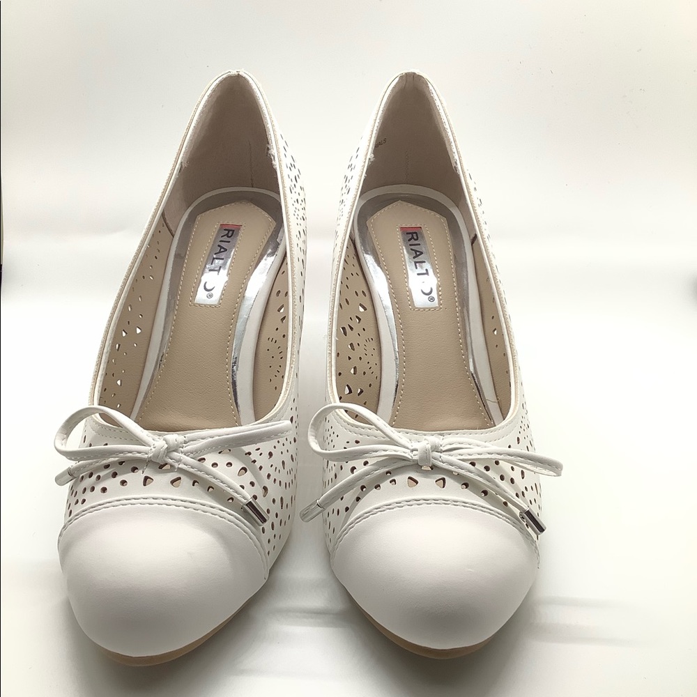 Rialto Cameka dress Wedges White - Picture 2 of 5
